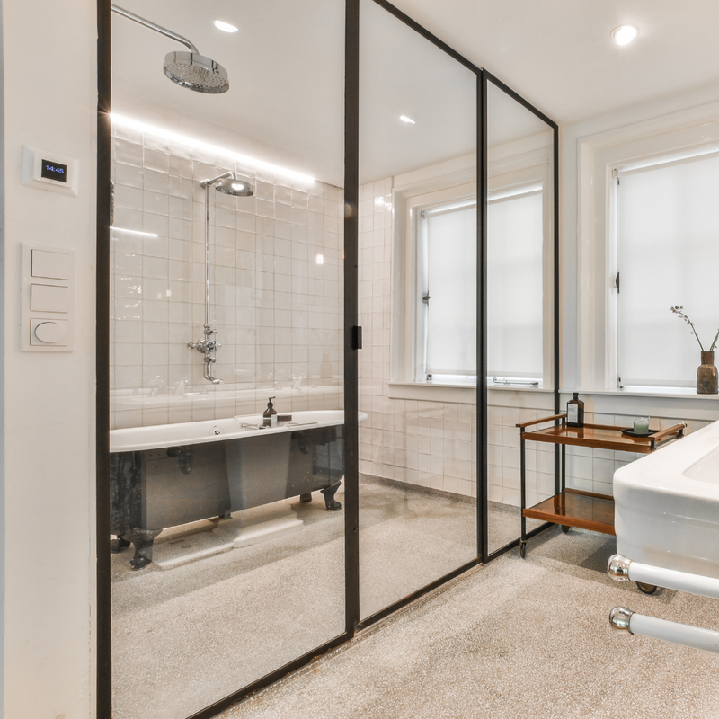 Sliding Door shower glass